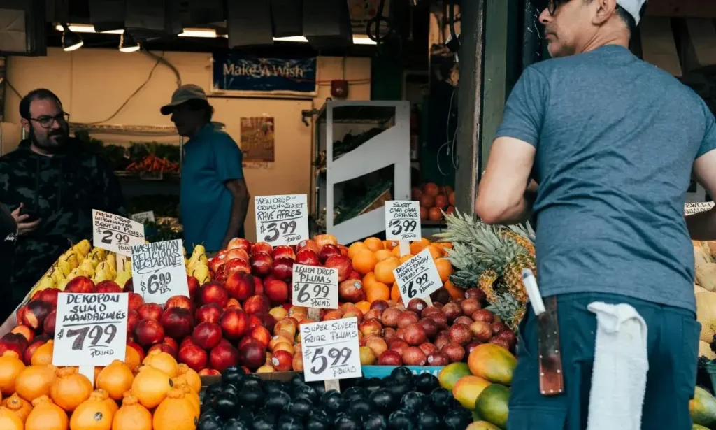 Asia fresh produce market