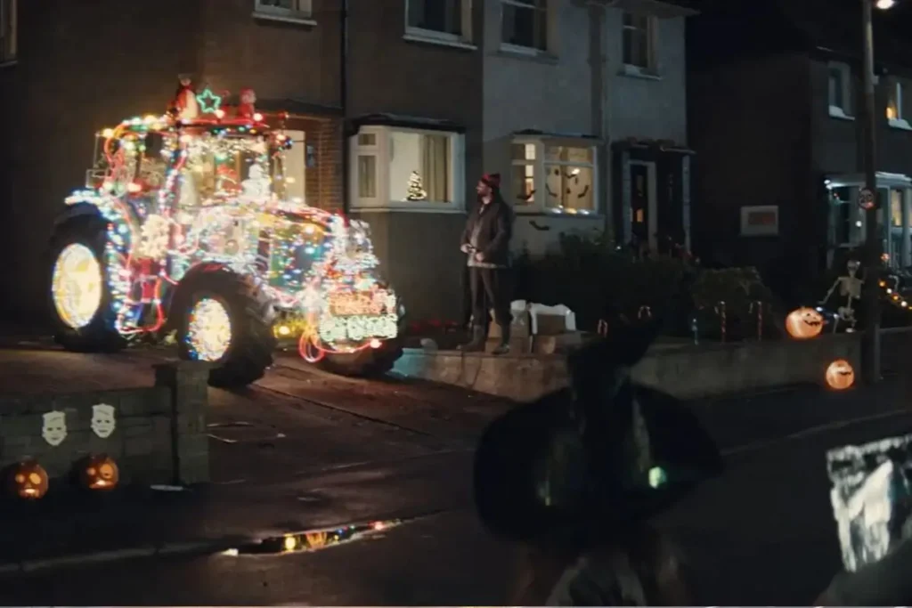 Morrisons Christmas advert 2025 scene with farmers and bakers