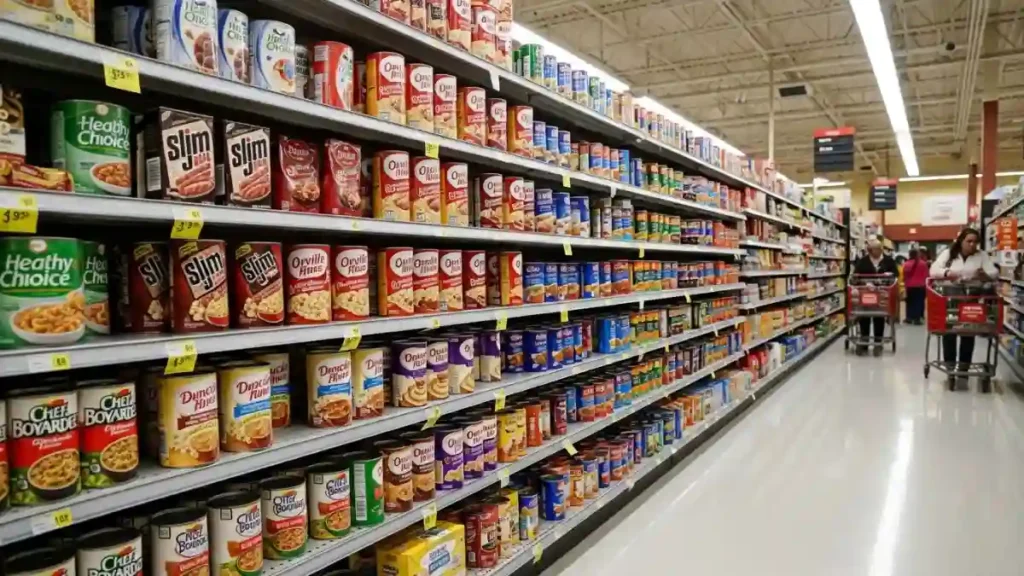 Conagra Brands packaged food products in US supermarket