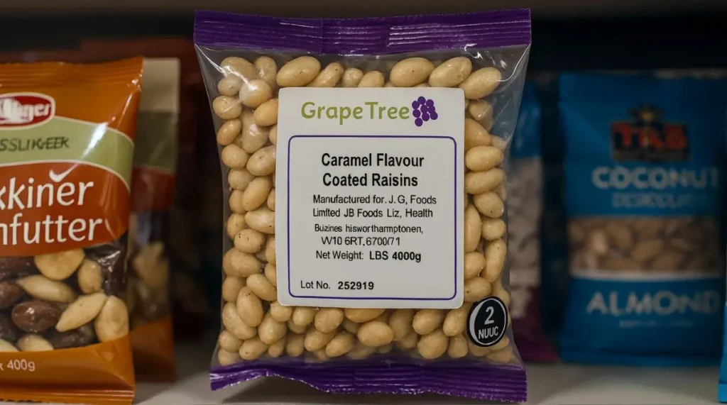Grape Tree Recalls Raisins Over Undeclared Peanut Risk