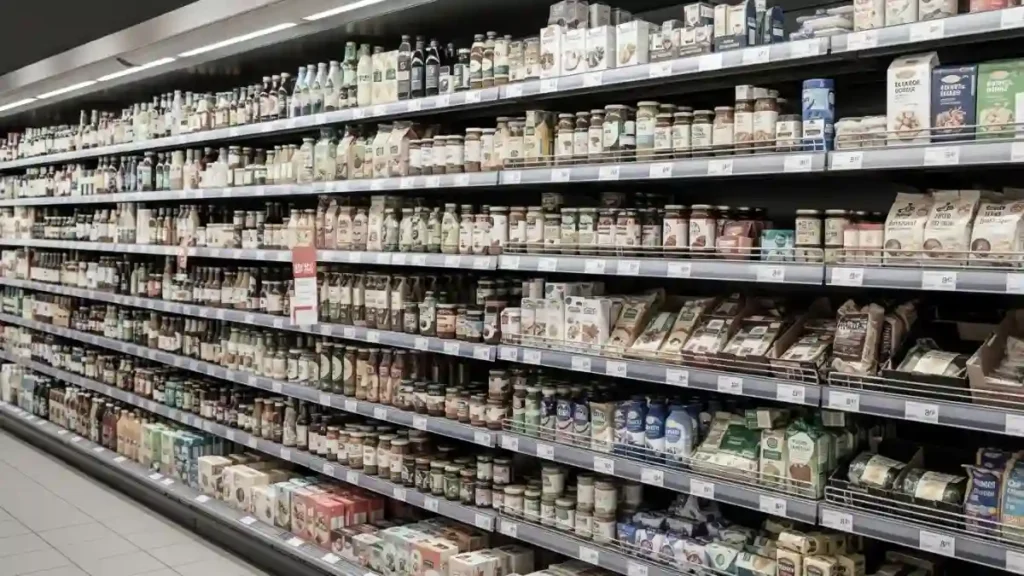 Packaging in Switzerland retail supermarkets