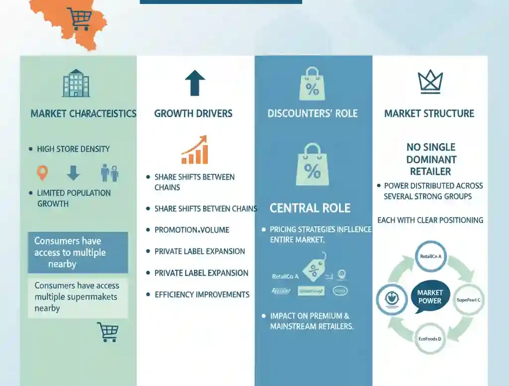 Supermarkets in Belgium in 2025