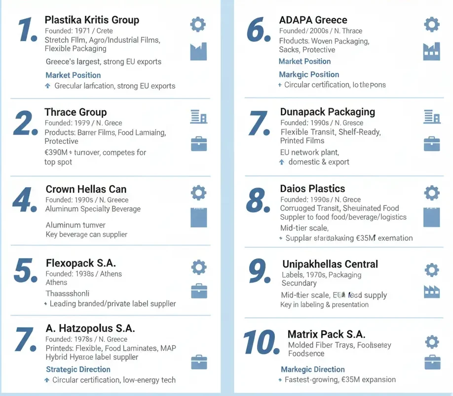 10 Packaging Companies in Greece