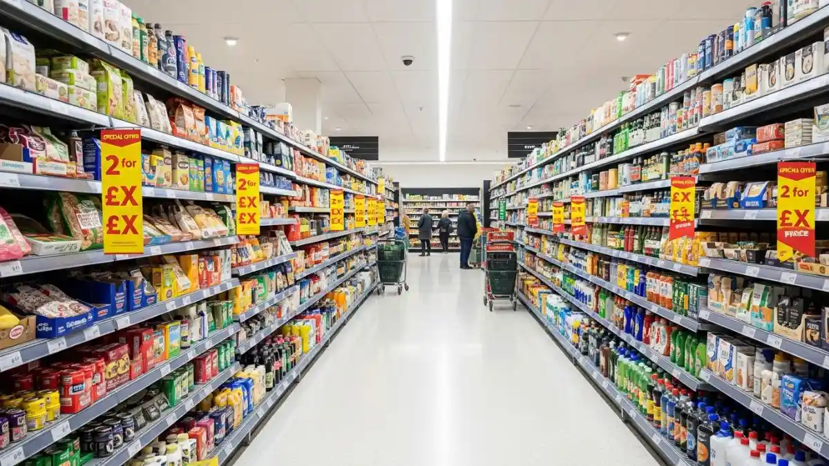 UK Food Inflation Hits 4.5%, Pressuring Supermarket Prices