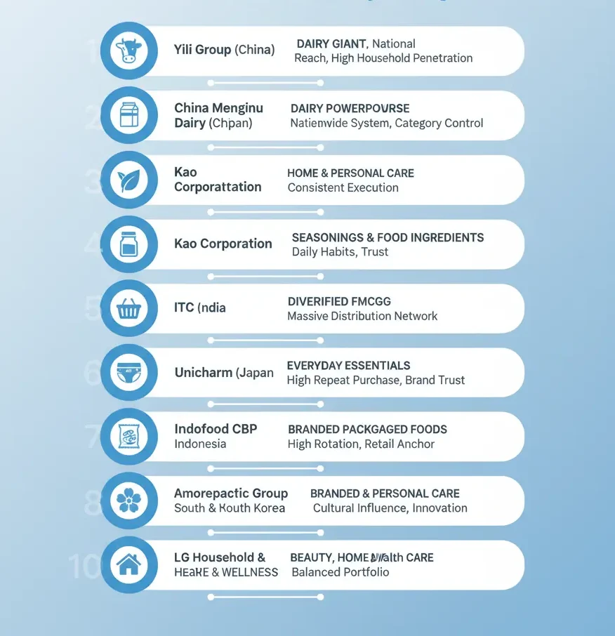 top 10 FMCG brands in Asia by revenue 