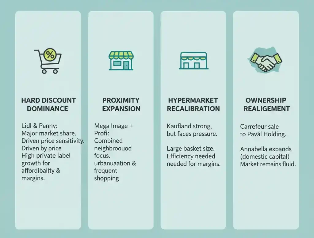  10 Largest Supermarket Chains in Romania by Revenue