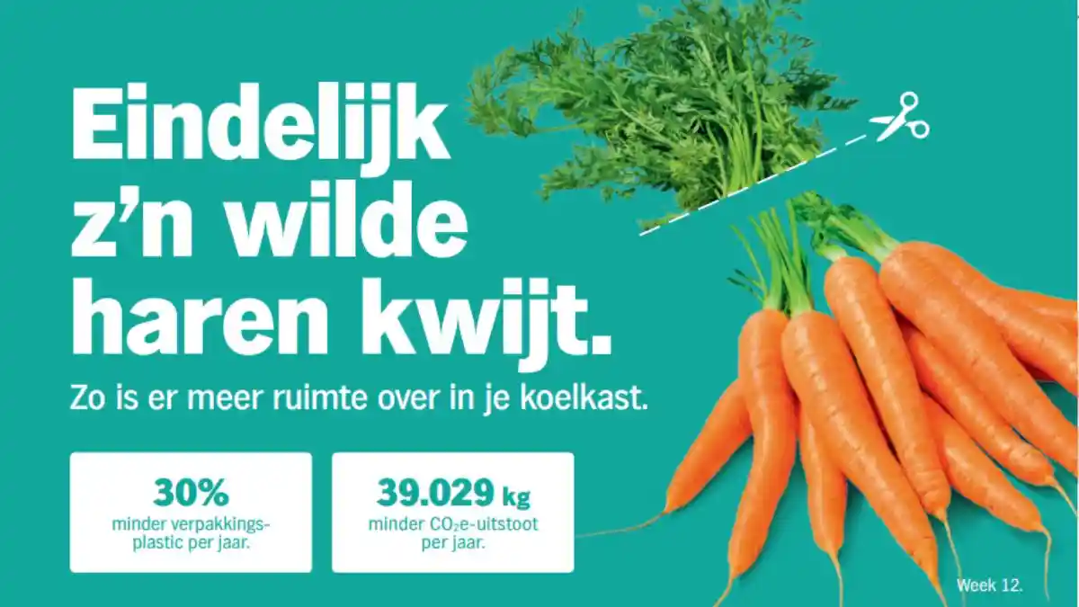 Albert Heijn cuts plastic with new carrot format