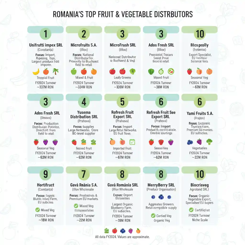 Fresh Produce Companies in Romania