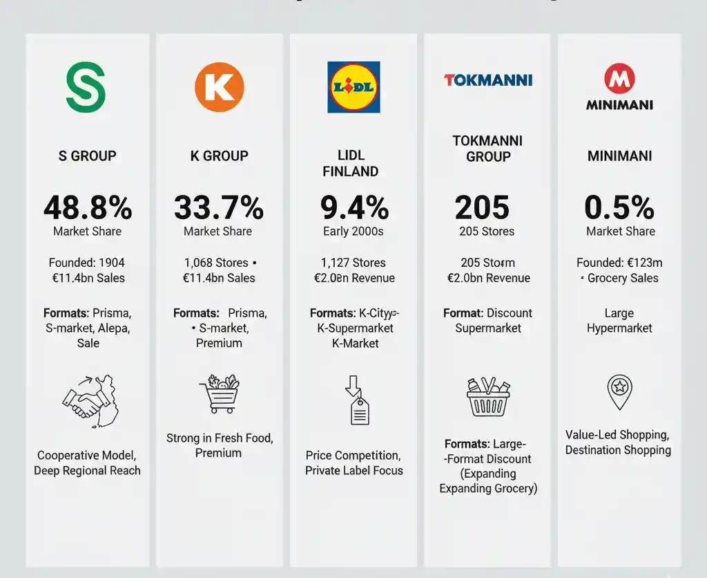 Supermarket Groups in Finland