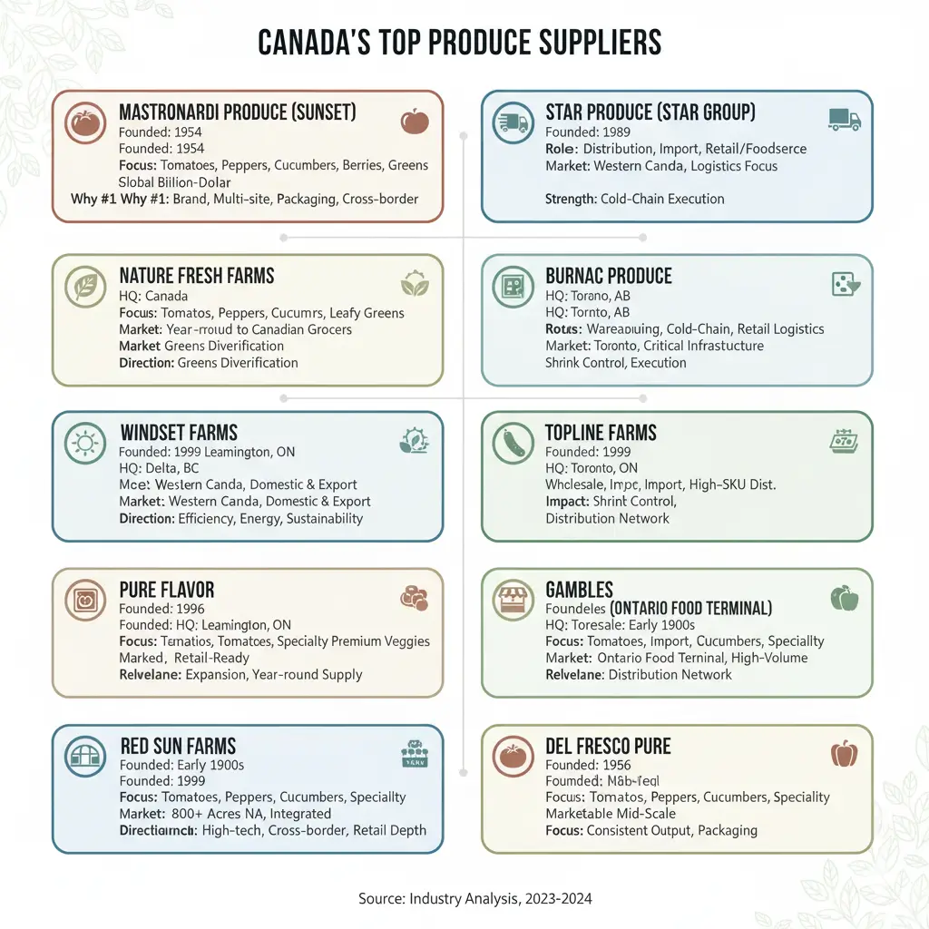 The 10 Largest Fresh Produce Companies in Canada