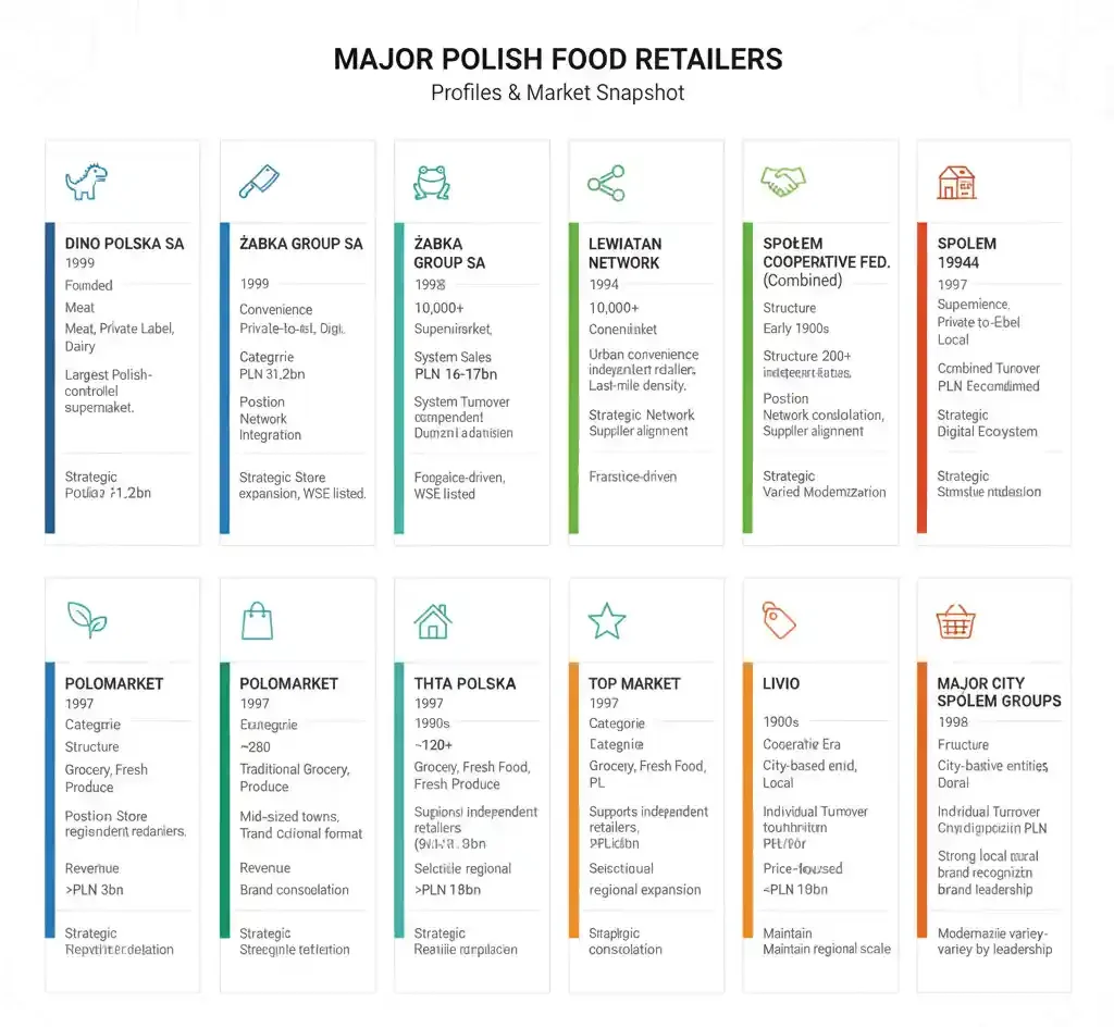 Top 10 Polish Supermarket Companies by Revenue