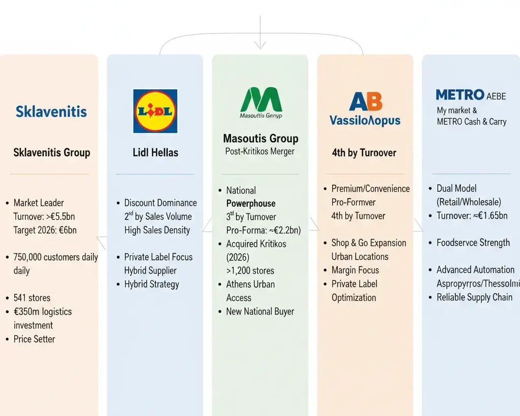 Top 5 Supermarket Chains in Greece 