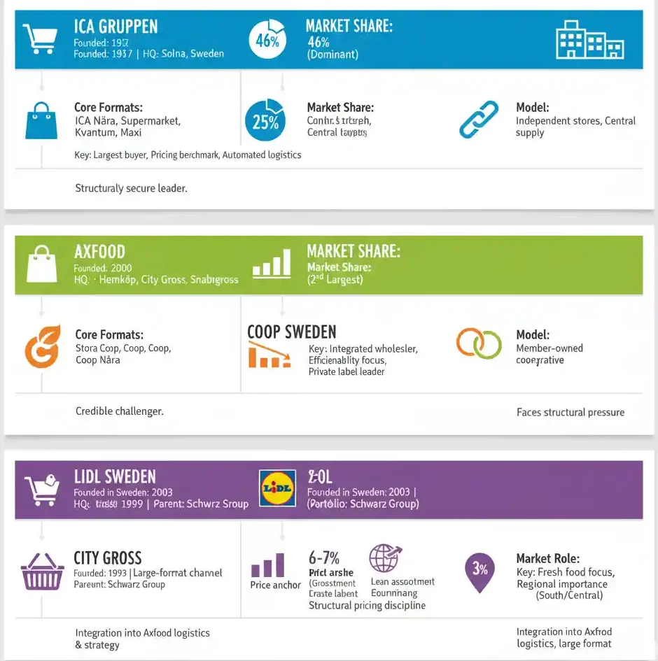 Top 5 Supermarket Chains in Sweden 
