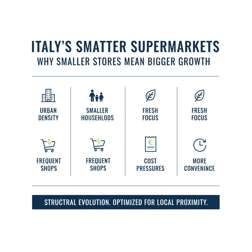 Italy Supermarkets Shift to Smaller Store Formats