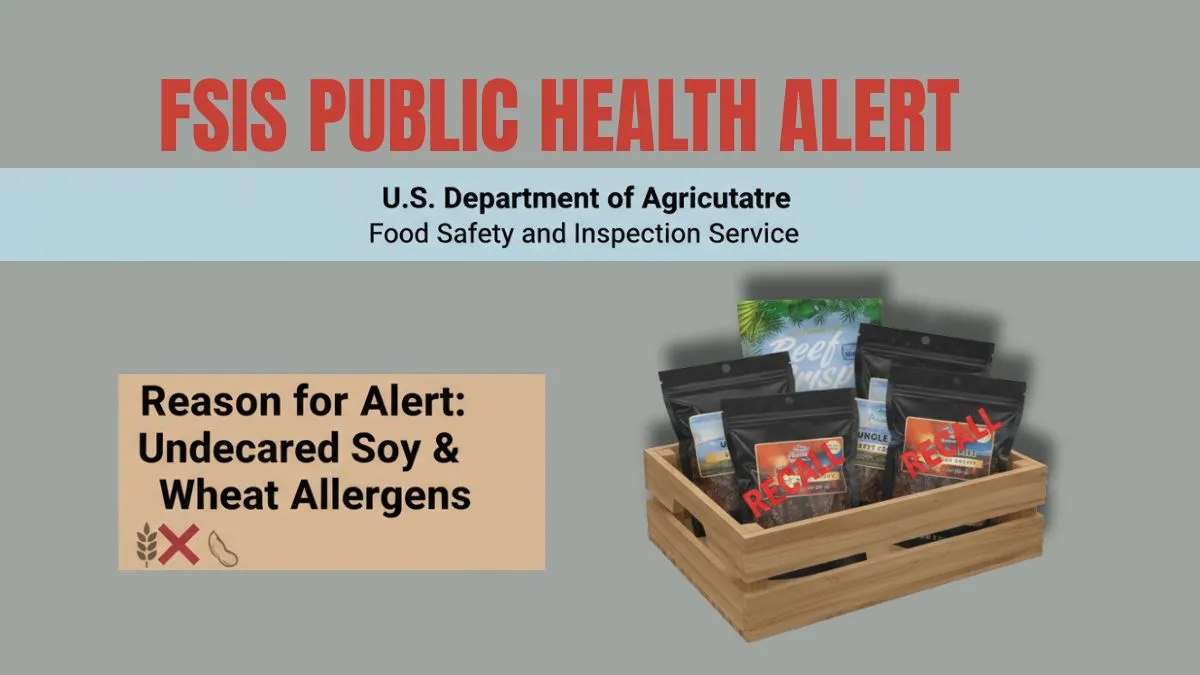 FSIS Public Health Alert for Beef Jerky Over Undeclared Soy