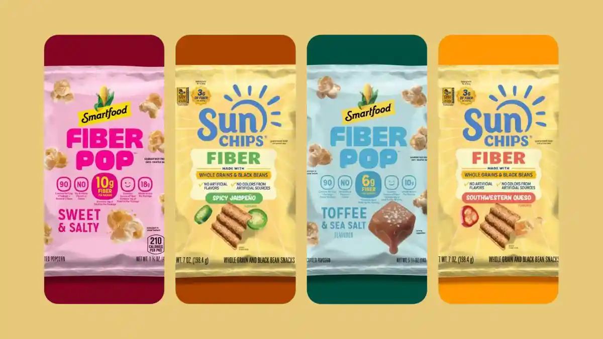 PepsiCo launches fiber snacks with SunChips Fiber and Smartfood FiberPop