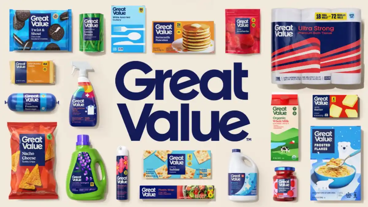 Walmart Great Value redesign private label packaging