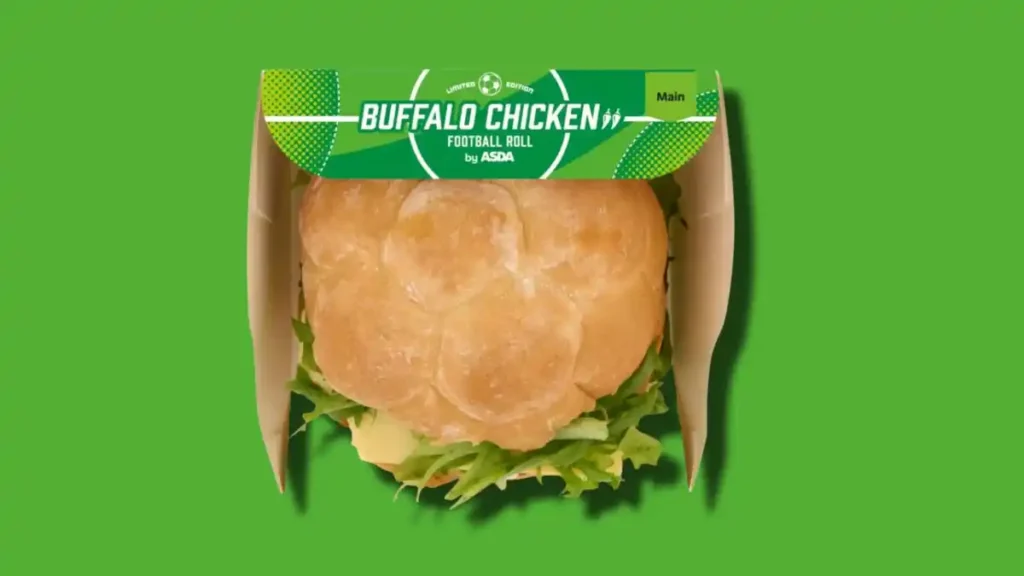 Asda launches Buffalo Chicken Football Roll meal deal