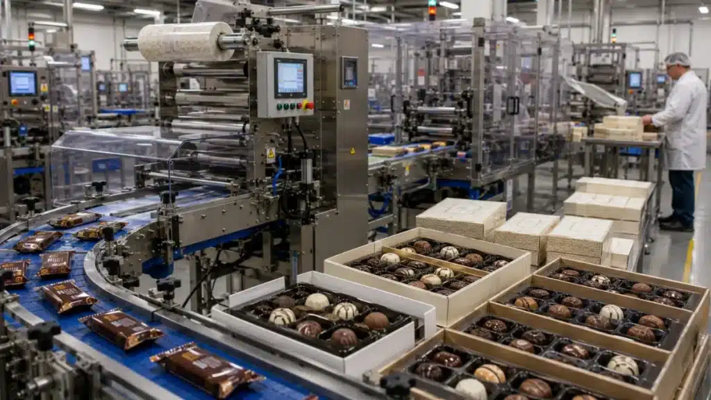 Confectionery packaging production in Belgium
