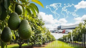 Avocados moving through a commercial fresh produce supply chain