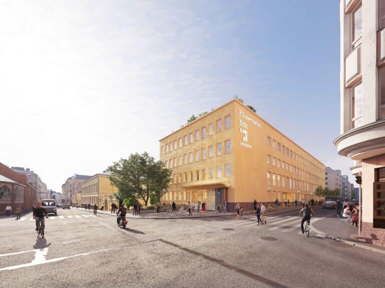 Kaartin Lasaretti development in Helsinki where Kesko plans a new K-Supermarket