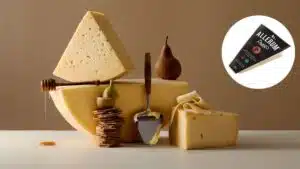 Skånemejerier and Allerum cheese packs displayed for Swedish-origin labelling