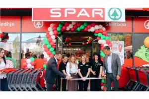 SPAR Kosova supermarket in Pejë, Kosovo