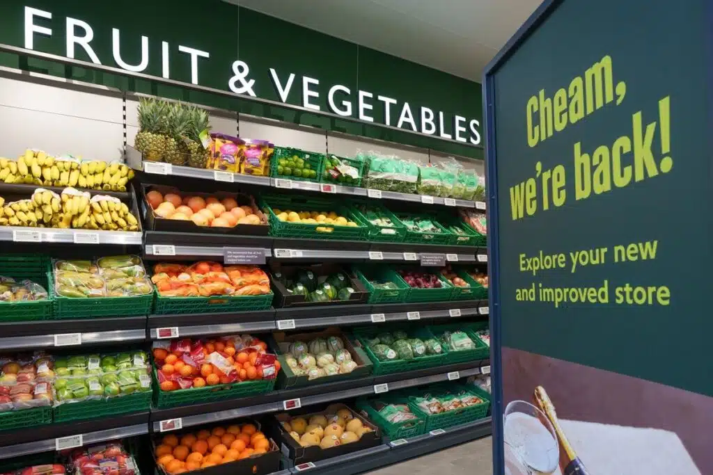 Waitrose supermarket fresh produce department