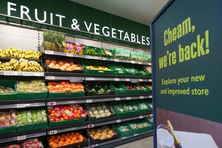 Waitrose supermarket fresh produce department