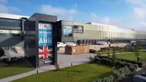 Entrance to Aldi Bardon distribution centre in Leicestershire