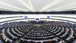 European Parliament debating chamber