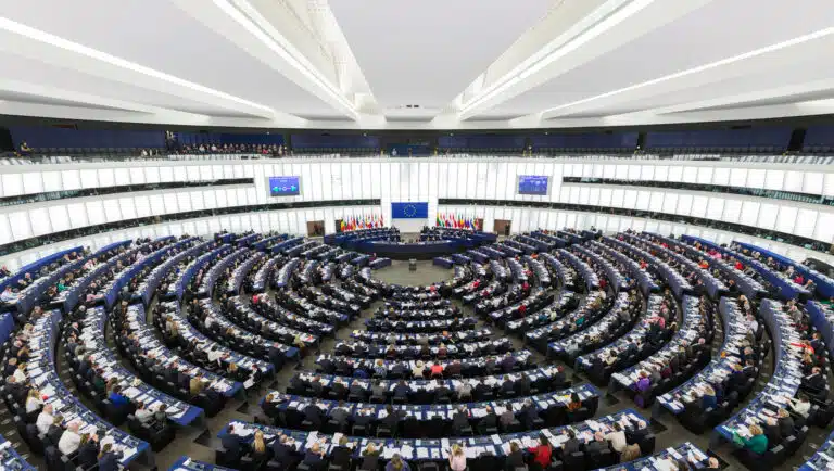 European Parliament debating chamber
