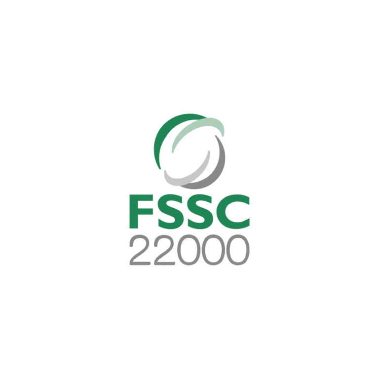 Green and grey FSSC 22000 logo on a white background.